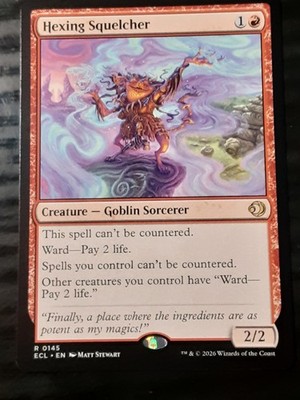 Hexing Squelcher , Lorwyn Eclipsed , Near M ,MTG , FREE SHIPPING