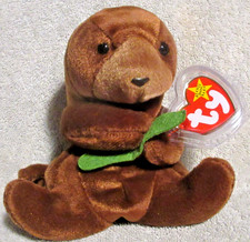 Ty Beanie Baby Seaweed the Otter DOB March 19, 1996 Free Shipping