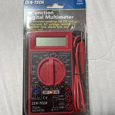 Voltmeter 7 Function Digital Battery Tester Ohmmeter Ammeter Transistor 