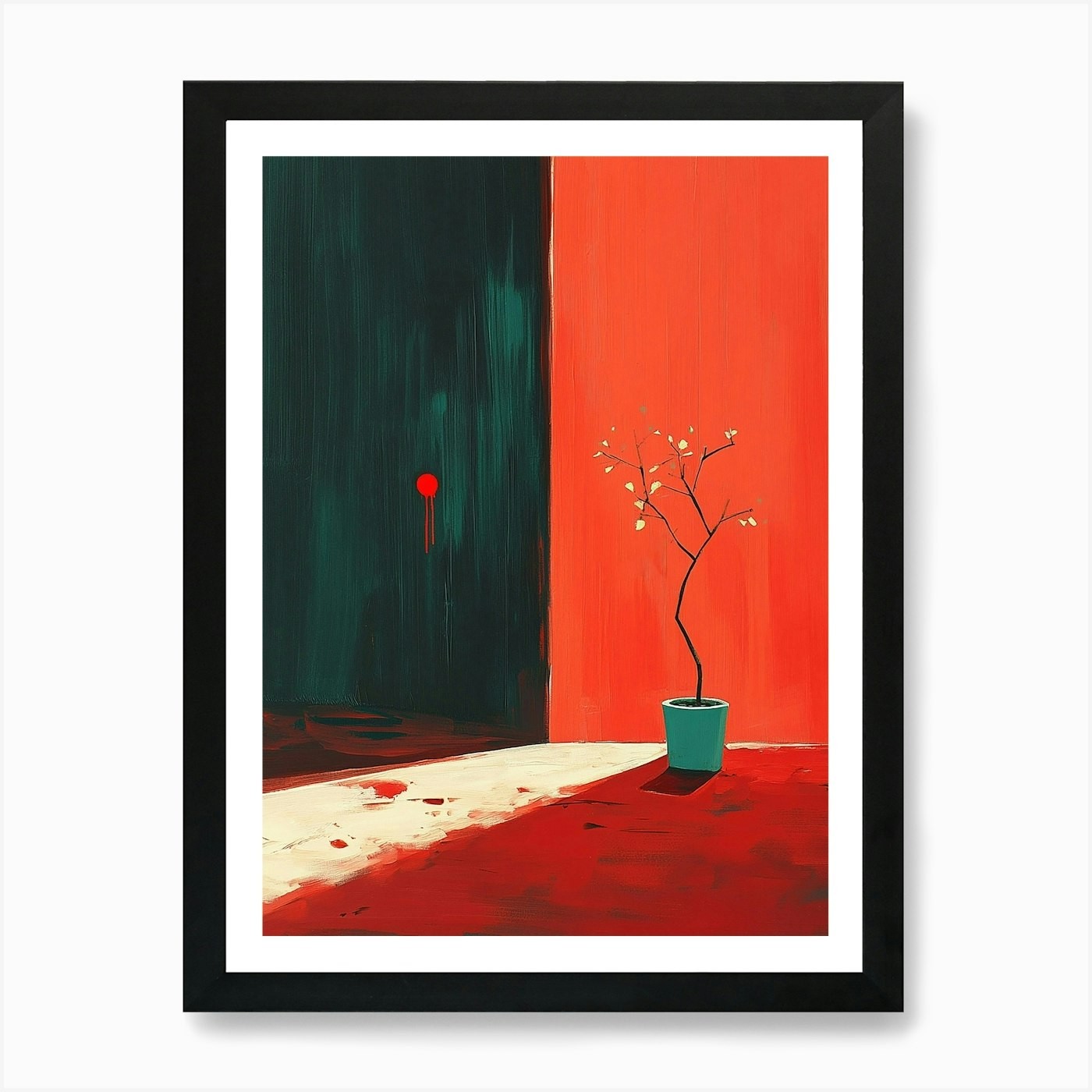 Framed Tree Art Print Canvas Wall Decor Picture Poster  