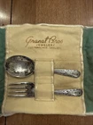 Vintage International Sterling Silver Baby Spoon And Fork Monogram McW Cir 1929
