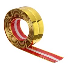 Wall Corner Protector Molding Trim 1.6" 10 ft Flexible Caulk Strip, Gold