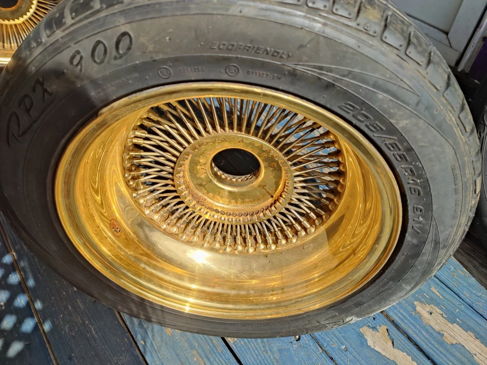 16 Inch Dayton Wheels Set Of 4 Adapters And Knock Offs - Image 3 of 4