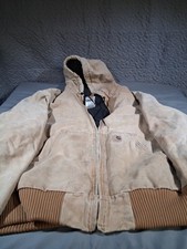 Vintage Carhart Hooded Jacket J130BRN 14806 Light Brown Large Regular J130