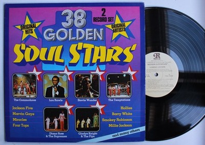 38 Golden Soul Stars UK 2LP Miracles Marvin Gaye Martha Reeves Jackson 5 D. Ross