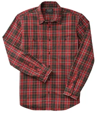 Filson Wildwood Shirt - SIZE S -  NEW - 11010760 Red Black Flame Check Midweight