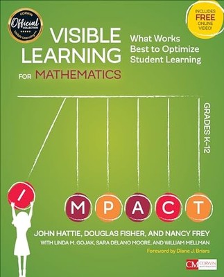 VISIBLE LEARNING FOR MATHEMATICS GRADES by John Hattie Paperback Self Help
