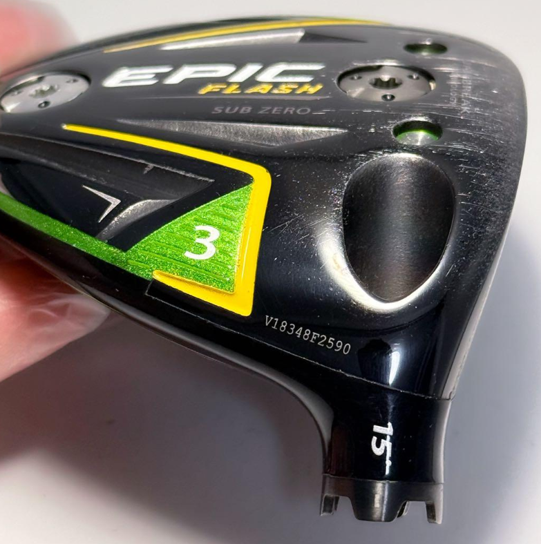 Callaway Epic Flash Sub Zero 3W 15° Fairway Wood Head Only | eBay
