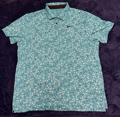Nike Men s Golf Polo Green Floral-XL