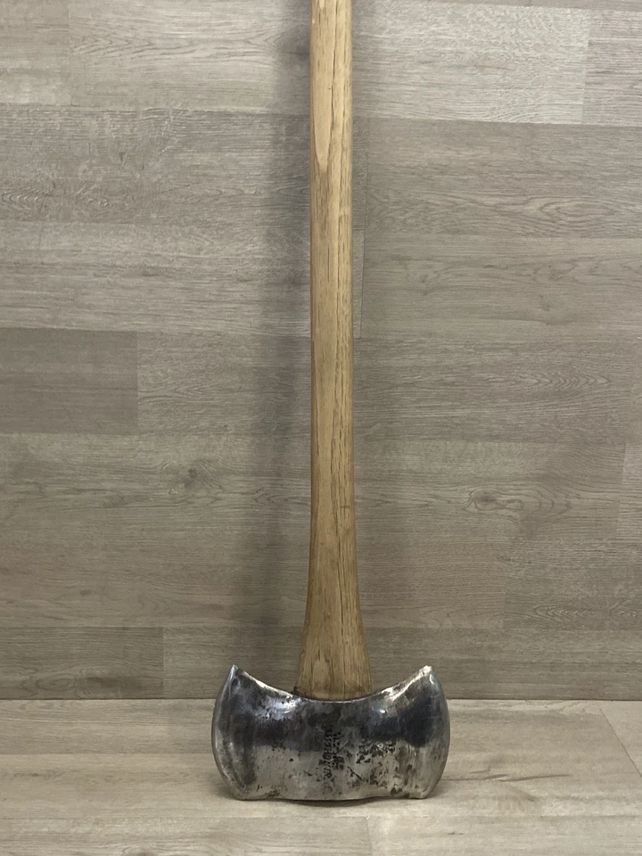 GENUINO NORLUND, VINTAGE SILLÍN CRUCERO HACHA DOBLE CARA Foto 3 de 4