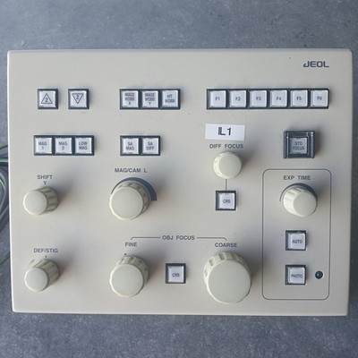 JEOL 2100F TEM Left Control Panel -  Beam Shift - Magnification -  Focus + more