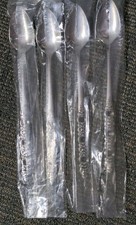 Oneida Community 4 Iced Tea Spoons VIOLA Voila Stainless Stirring New Unused