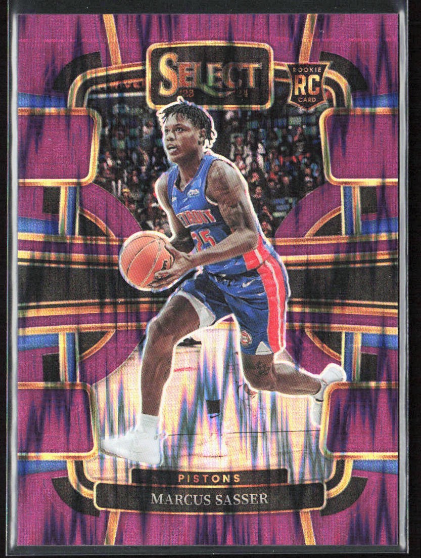 2023-24 Panini Select Marcus Sasser Concourse Purple Flash Prizm Rookie /175 #70