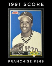 1991 Score #868 DEAD center Barry Bonds Franchise Grade 10 Cut/Quality Flawless