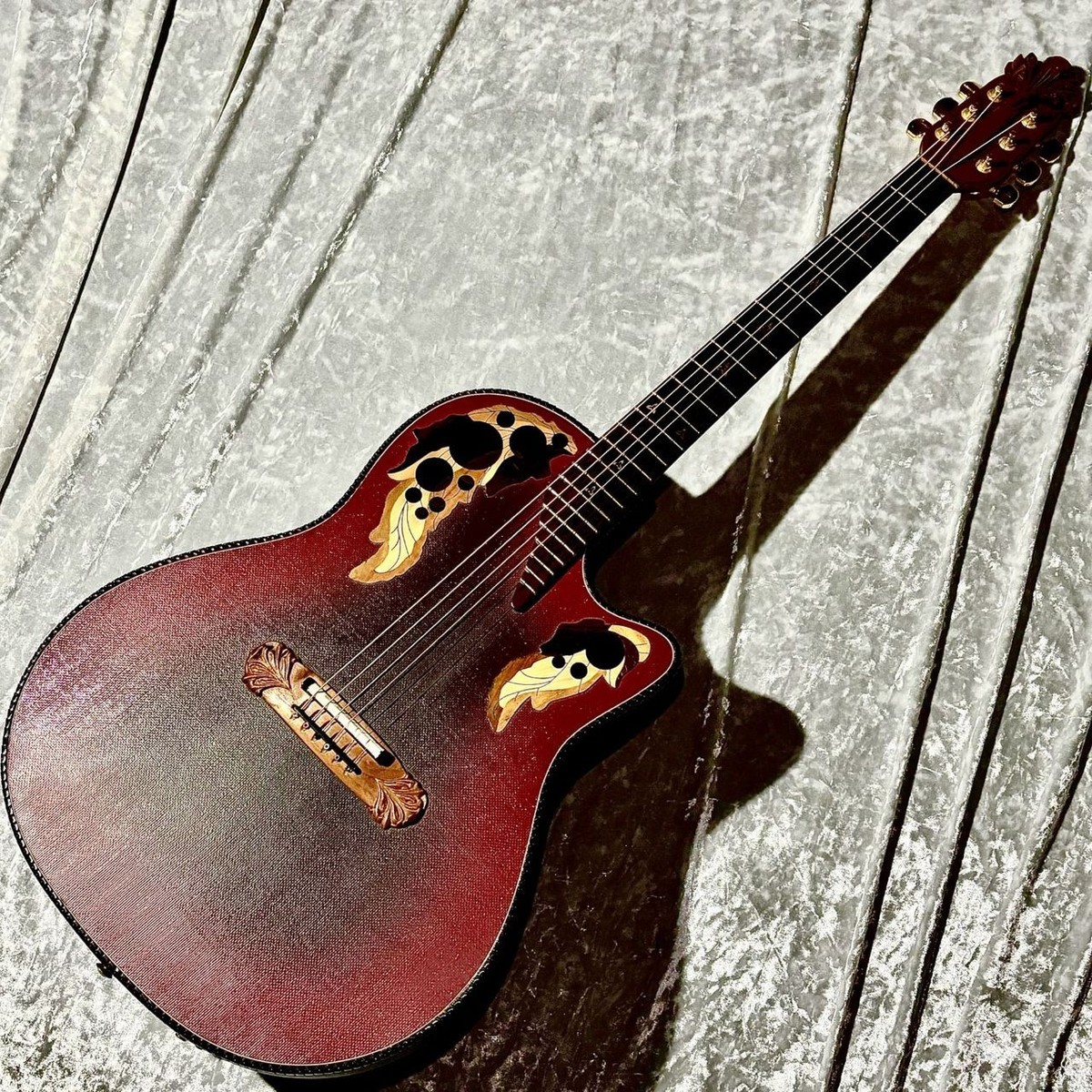 Ovation Acoustic-Electric Guitar Super Adamas 1587 Shipping From 