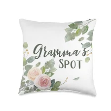 Gramma's Spot gift for Grandma Home Décor present Throw Pillow