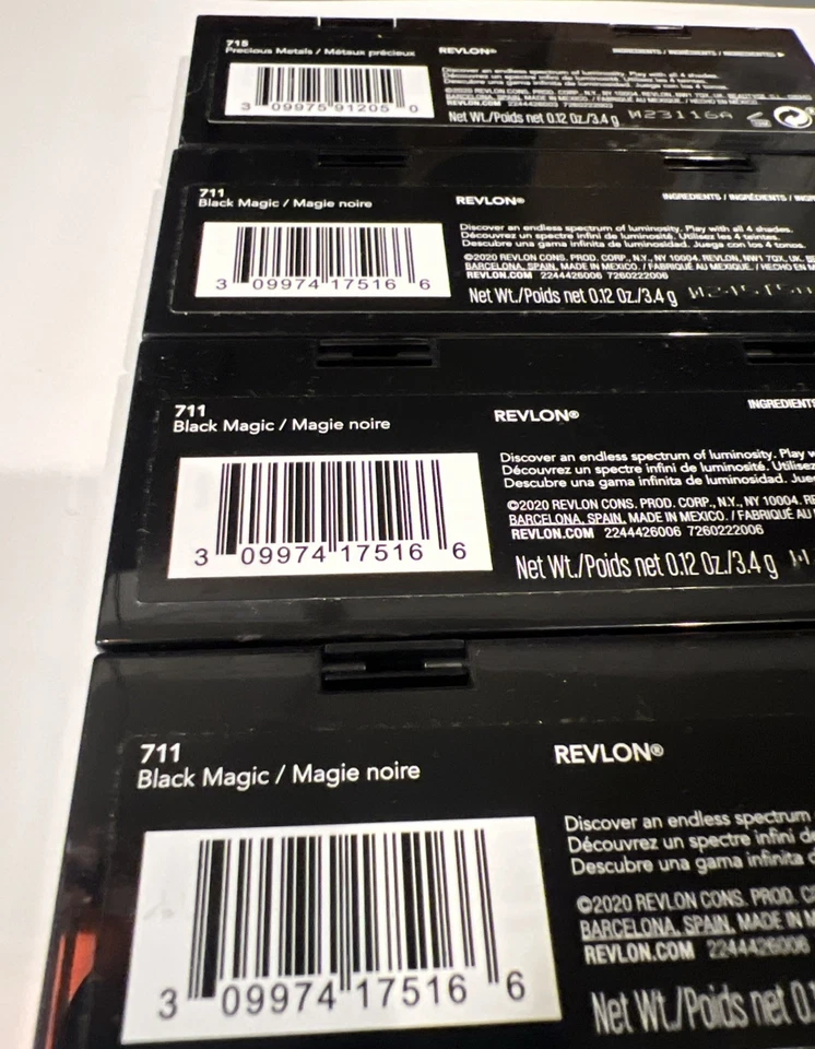 Revlon Illuminance Creme Shadow Palette Mix Lot~(3)Black Magic & (1)Precious Met - Image 3 of 4