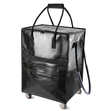 Reusable Grocery Bag on Wheels, Rolling Tote Bag Shopping Bag with Wheels