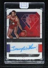 2021 Panini One and One 75th Team Signatures 99/99 Lenny Wilkens Auto HOF 0pt0
