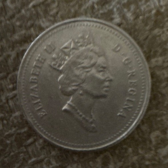 Canada 1993 5 Cents 5c Coin - Nickel Composition Canadian Five Cent Piece