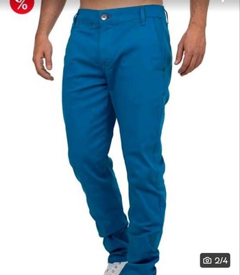Cipo & Baxx Herren Chinohose blau