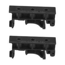 PCB DIN Rail Mounting Bracket Carrier Clips, for 35mm DIN Rail Black, 2 Sets