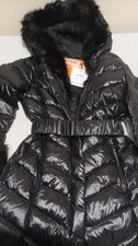 Arctic Army Fox Long Puffer Jacket Women Size S 10 faux fur hood & cuffs. £1100
