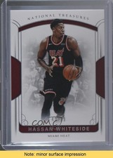 2017-18 Panini National Treasures 49/99 Hassan Whiteside #85 READ 1u6
