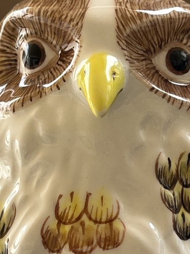 Vintage MMA Ceramic Owl On Branch With Flowers Figurine/Statue Used - Picture 2 of 16