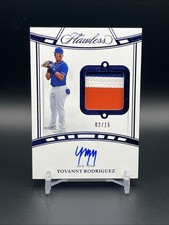 2024 Flawless - Flawless Signature Materials YOVANNY RODRIGUEZ /15 Sapphire NYM