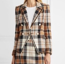 VERONICA BEARD Utah Dickey Blazer Plaid Jacket Sz 4 NWOT 695