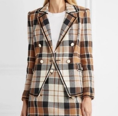VERONICA BEARD Utah Dickey Blazer Plaid Jacket Sz 4 NWOT $695
