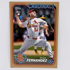 2024 Topps Update Ryan Fernandez (RC) Gold 0077/2024 #US111 Cardinals Rookie