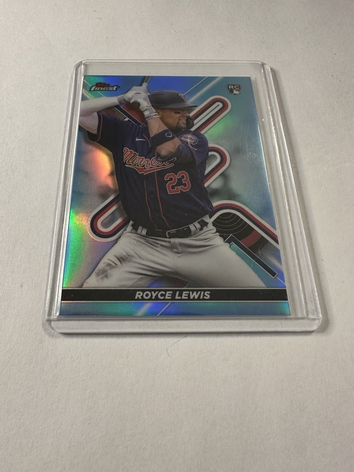 2022 Topps Finest Sky Blue Refractor /300 Royce Lewis #87 Rookie RC