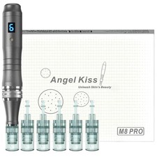 Professional Microneedling Pen Wireless Dermapen Kit 6 Cartridges Compatible wit