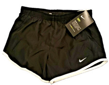 NWT - Nike Dry Series Girls Shorts Black With White Trim Panty is Lined - size S