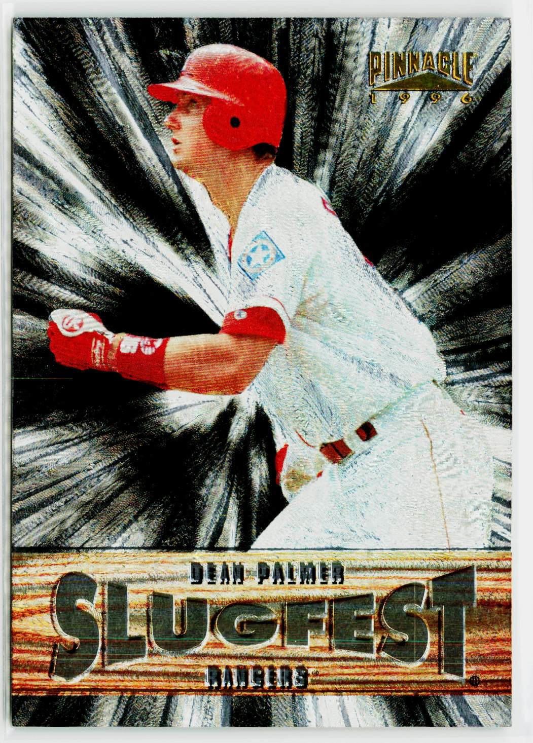 1996 Pinnacle Slugfest Dean Palmer Texas Rangers #16