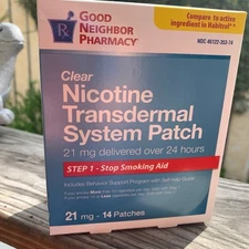 Good Neighbor Step 1 Nicotine Transdermal System 21 Mg 14 Patches  06/26
