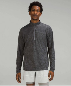 Lululemon 1/4 Zip Pullover Shirt Men XL Gray Long Sleeve Gym Running Workout