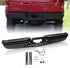 Black Rear Bumper Assembly Compatible with 1999-2007 Ford F-250 F-350 Super Duty