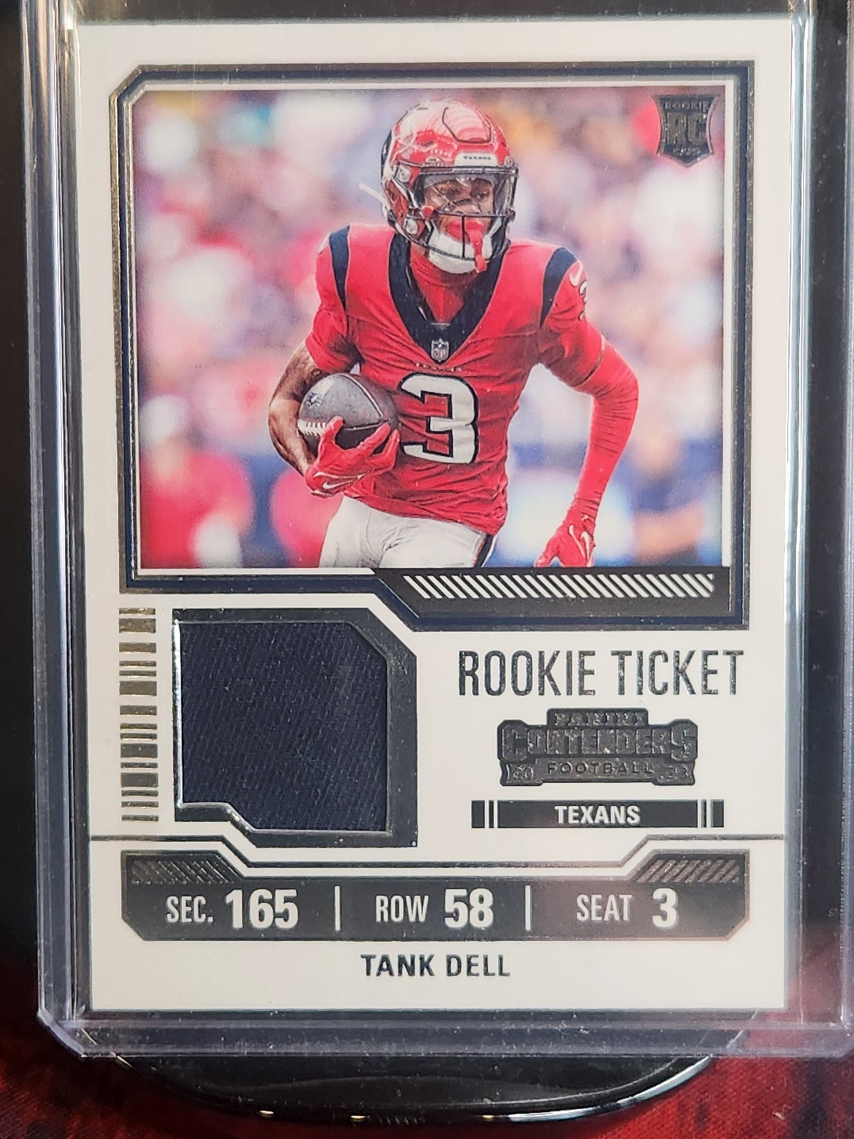 2023 Panini Contenders #TS26 Tank Dell Rookie Ticket Swatches