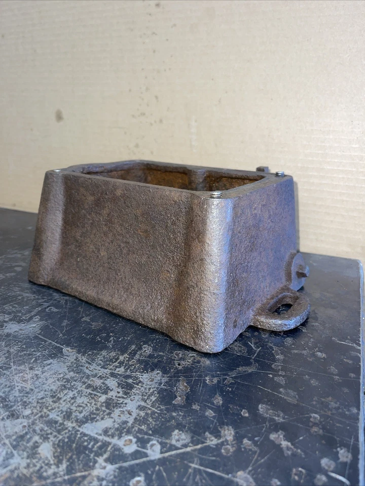 Antiguo tanque de gasolina vertical Maytag base de combustible golpe faltan piezas BONITO Foto 3 de 4