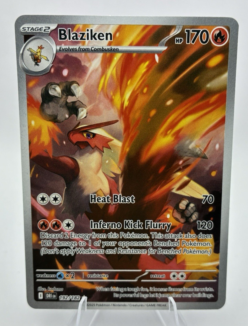 Blaziken, Pokémon Near Mint, Destined Rivals, Illustration Rare, 192/182