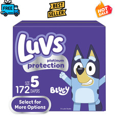 Luvs Size 5 Diapers 172Ct Pro Level Leak Protection Disposable Baby