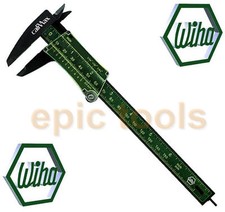 Wiha German 6"/150mm Calimax Non-Metallic Vernier Caliper With Depth Gauge,27083