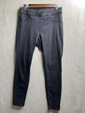 JAG Womens Jeans Medium Black Legging Pull On Elastic Waist Stretch Skinny Denim