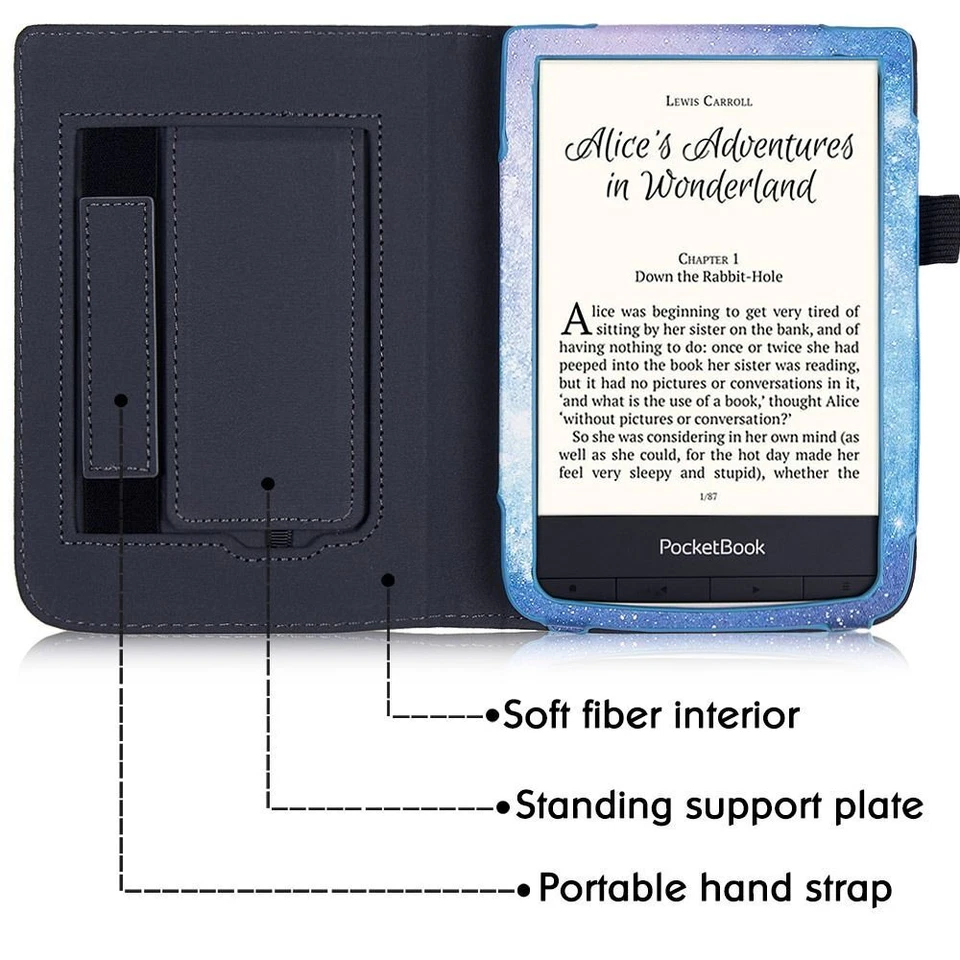 Auto Sleep/Wake Smart Cover for Pocketbook Basic 4/Lux 5/Color/HD 3/Lux 4/Lux2 - Image 3 of 4