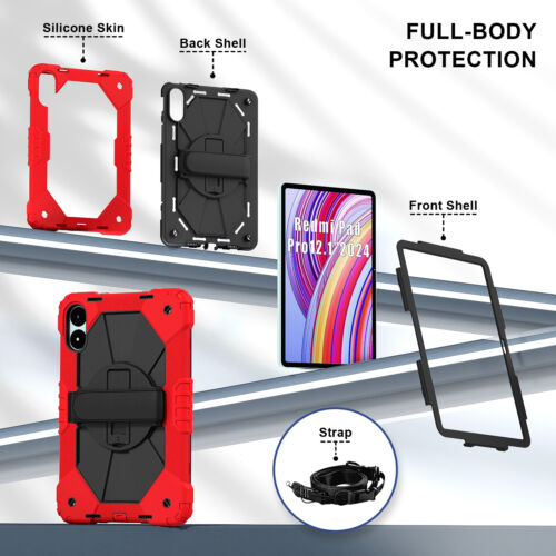 Hülle für Xiaomi Redmi Pad Pro 12.1 Zoll Rob Stoßfest Schutz Kinder Tablet - Bild 6 von 38