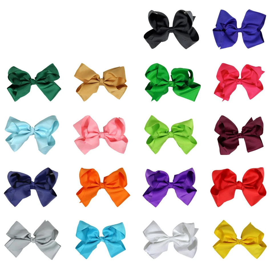 EE. UU. 1 JUMBO 6" Cheer Bow Clip Soporte Tú ELIGES Niñas Grandes Lazos de Pelo Grandes Softbol Foto 2 de 4