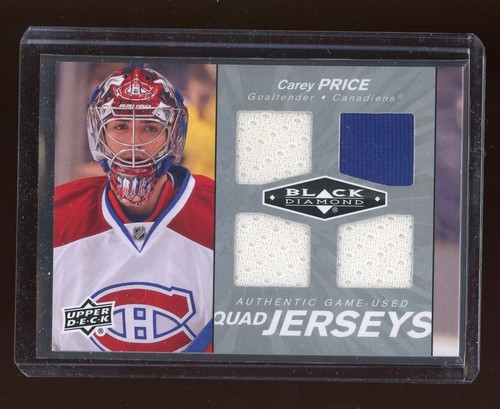 2010-11 Black Diamond Jerseys Quad #QJCP Carey Price *S2839